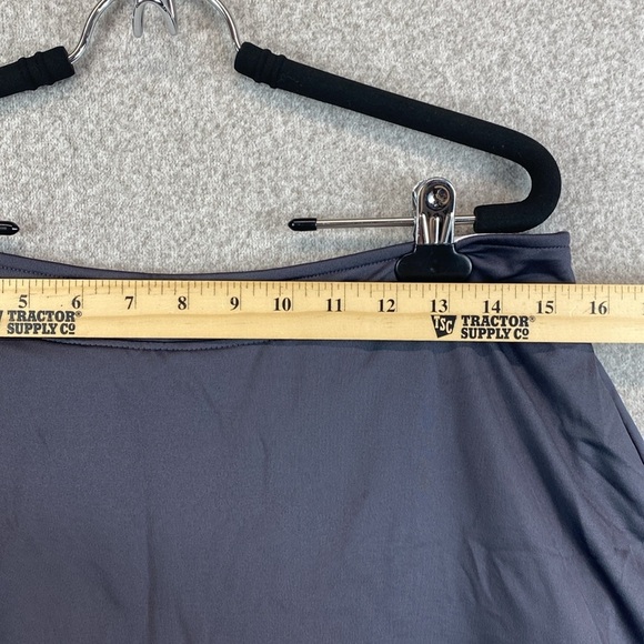 Slazenger golf skort M charcoal gray flouncy tennis prep activewear pickleball - Picture 3 of 10
